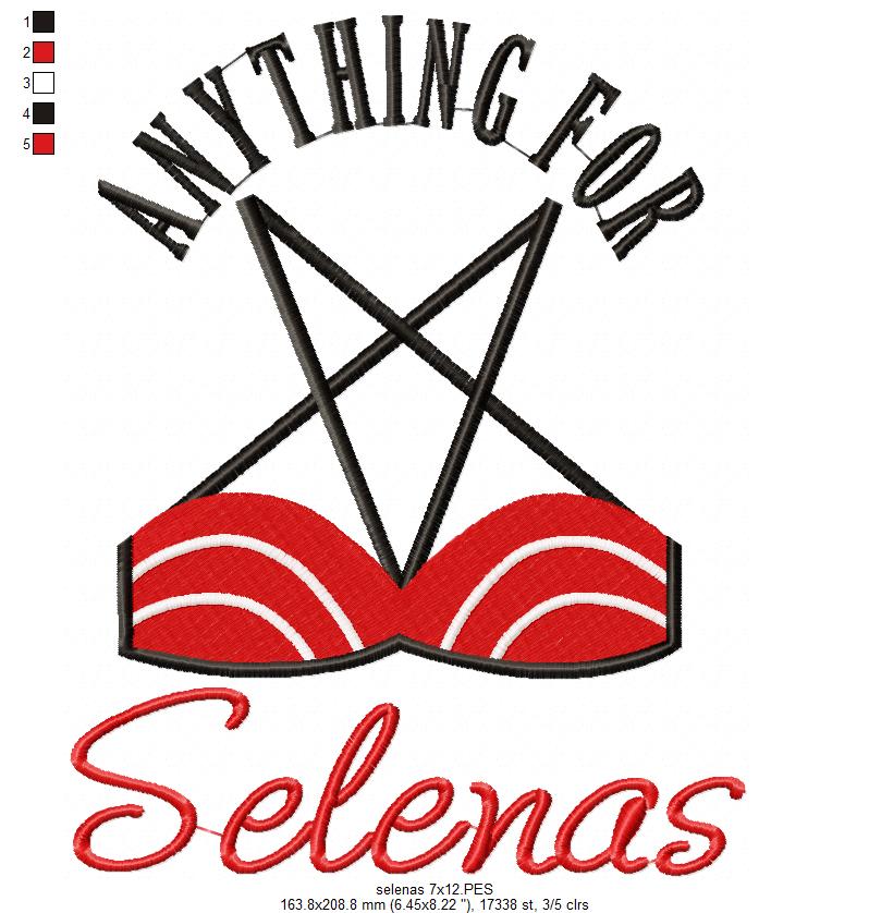 Matriz de Bordado Anything for Selenas – Ponto Cheio