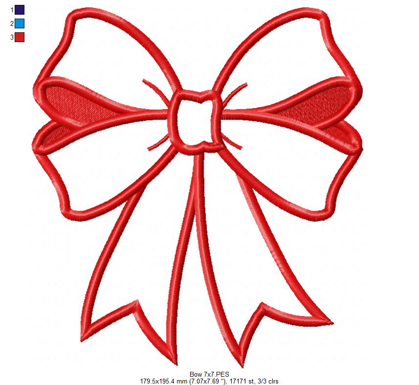 Matriz de Bordado Laço Encantado - Aplique