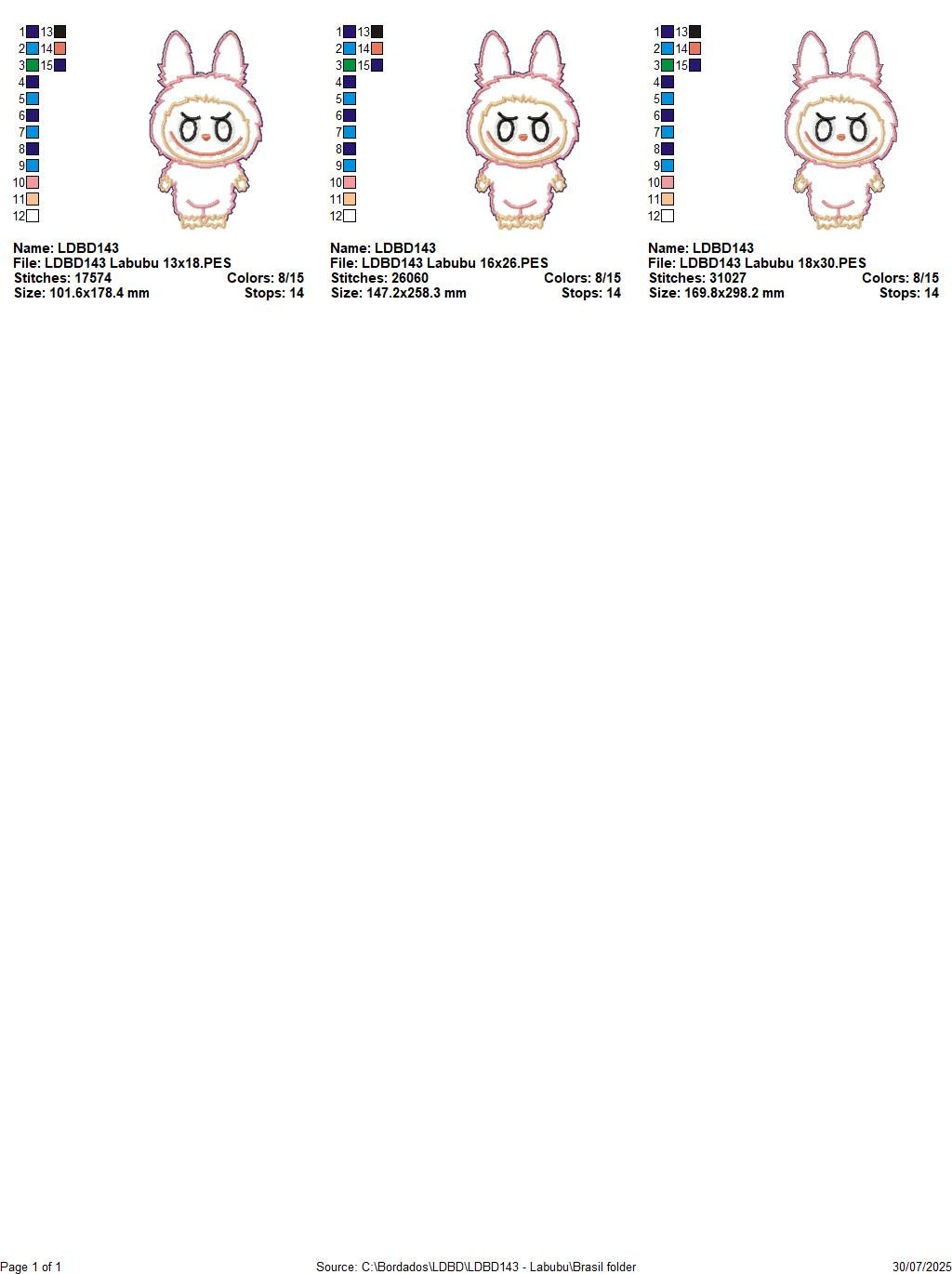 Matriz de Bordado Monstrinho Fofo - Suporte de Guardanapo – Projeto ITH