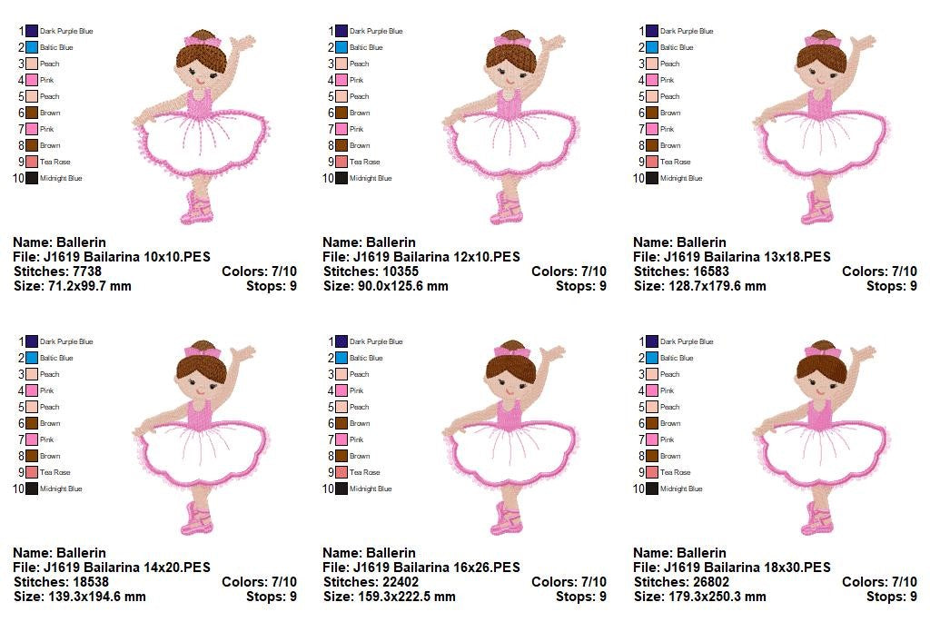 Matriz de Bordado Bailarina Delicada – Aplique