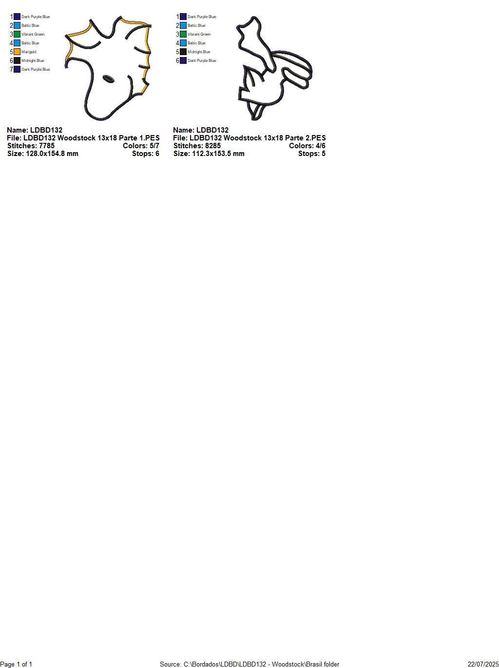 Matriz de Bordado Woodstock – Projeto ITH