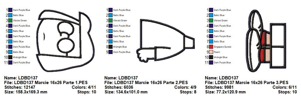 Matriz de Bordado Marcie – Projeto ITH