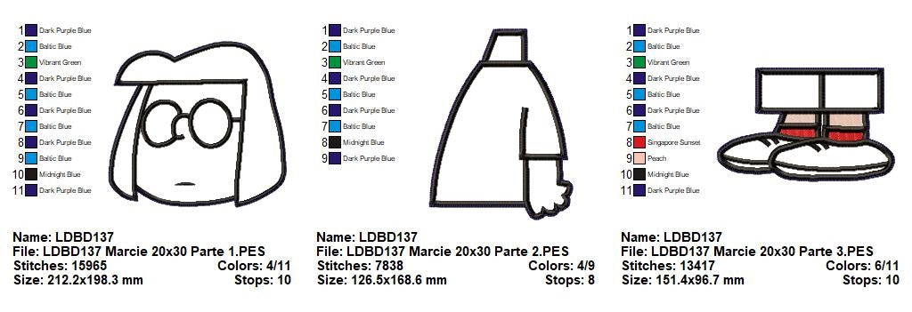 Matriz de Bordado Marcie – Projeto ITH