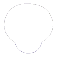 Matriz de Bordado Caveira com Olhos Grandes – Aplique Menino