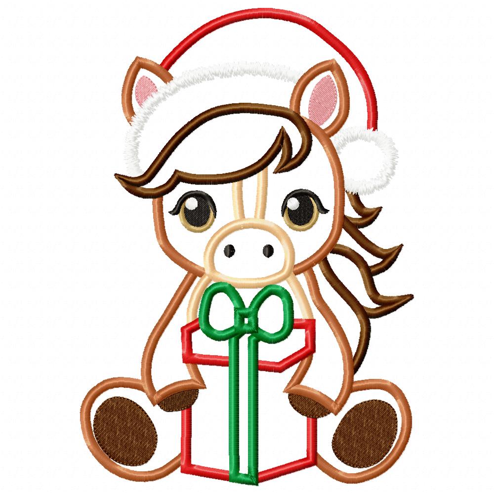 Matriz de Bordado Cavalinho de Natal - Aplique