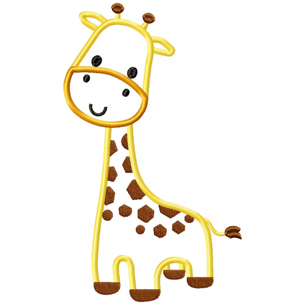 Matriz de Bordado Girafinha Fofinha – Aplique
