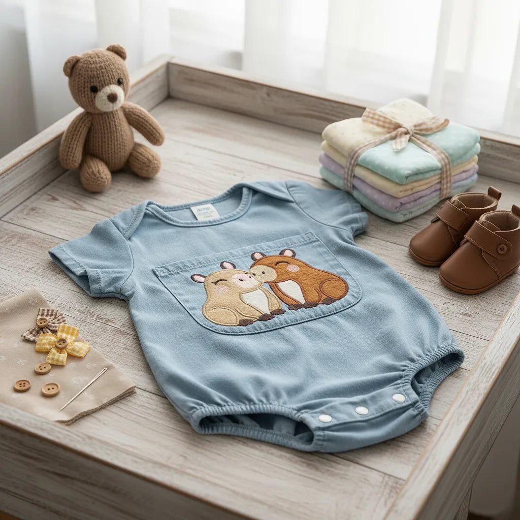 Matriz de Bordado Capivaras Fofinhas – Aplique