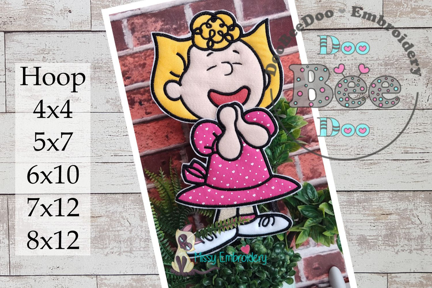 Matriz de Bordado Sally – Projeto ITH