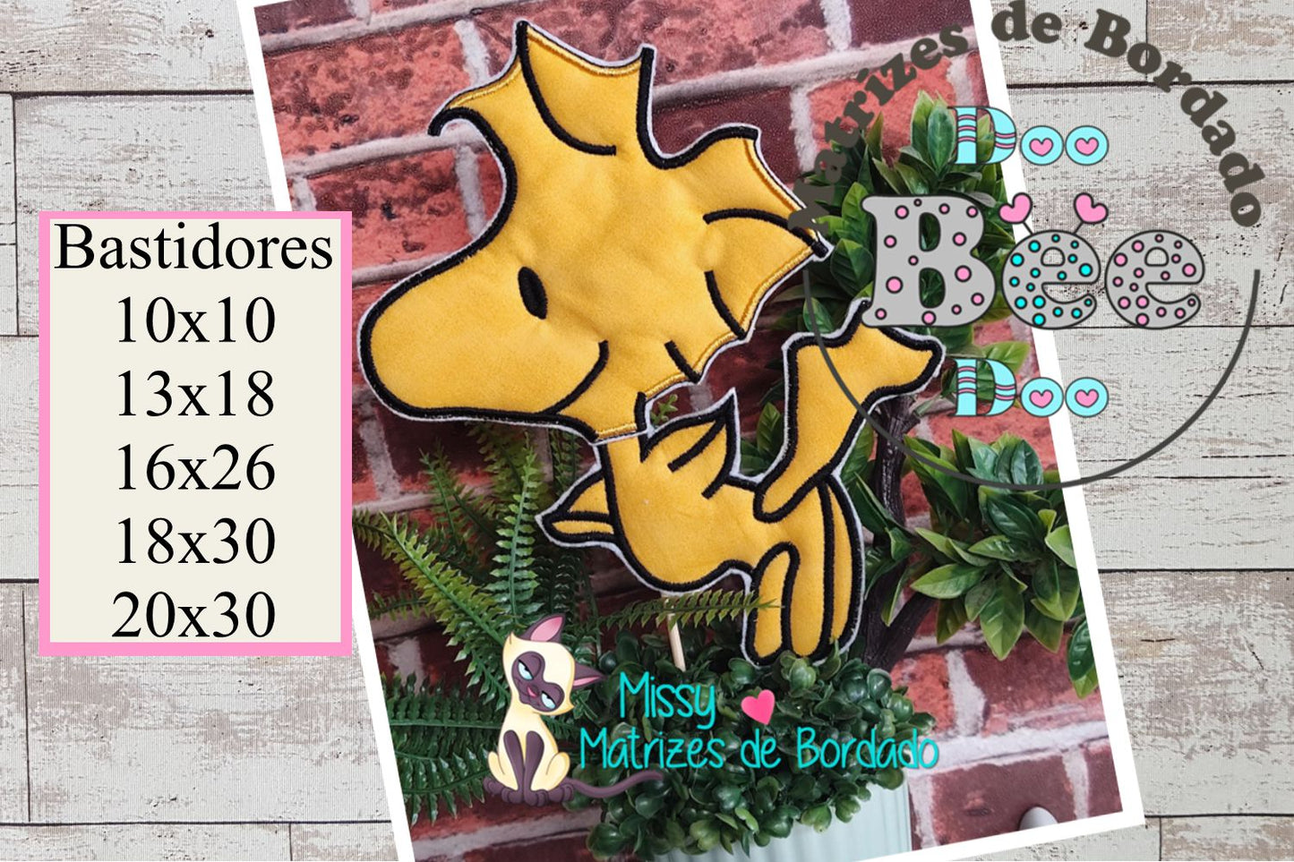 Matriz de Bordado Woodstock – Projeto ITH