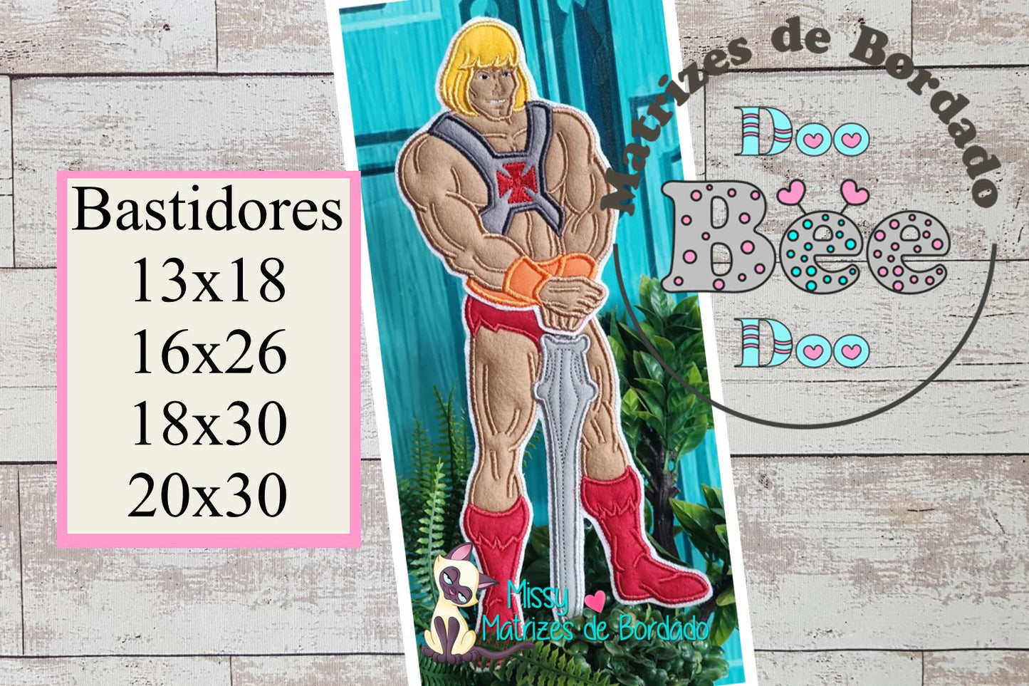 Matriz de Bordado He-Man – Projeto ITH