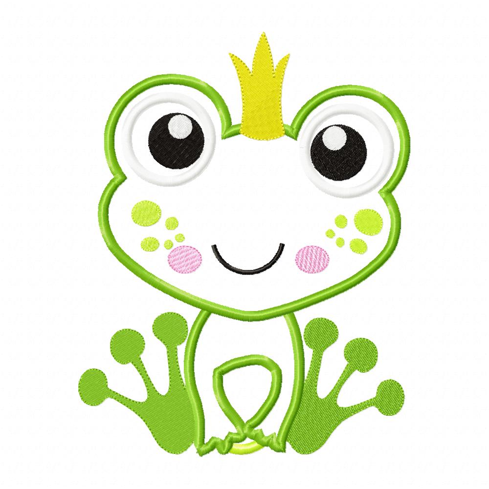 Matriz de Bordado Príncipe Sapinho Encantado – Ponto Aplique