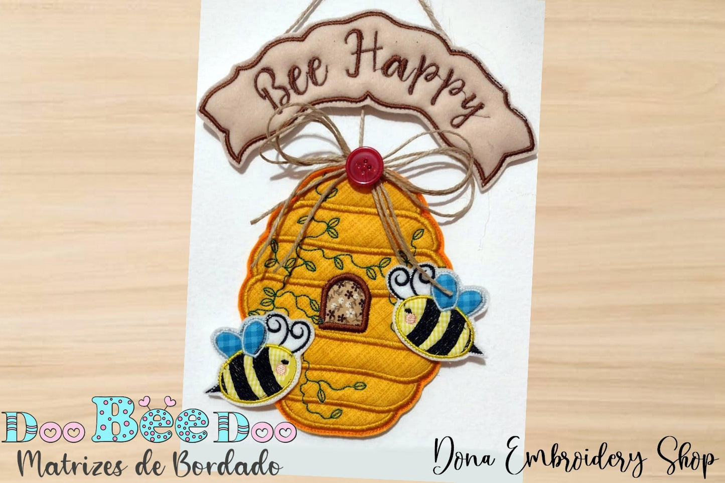 Matriz de Bordado Enfeite Colmeia – Projeto ITH