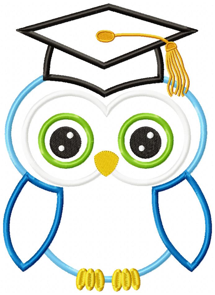 Matriz de Bordado Coruja Fofa Formanda – Aplique