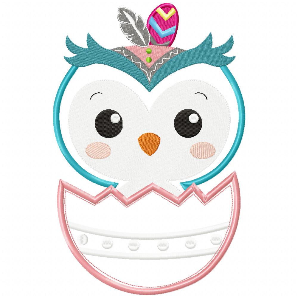 Matriz de Bordado Corujinha Encantada – Aplique