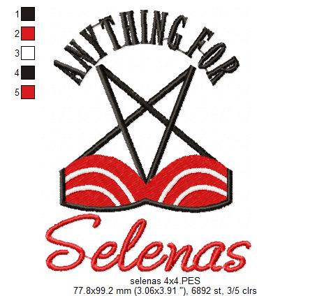 Matriz de Bordado Anything for Selenas – Ponto Cheio