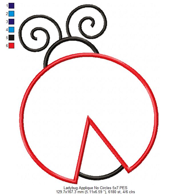 Matriz de Bordado – Joaninha Doce Encanto – aplique