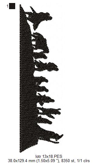 Matriz de Bordado Senhor dos Anéis – Ponto Cheio