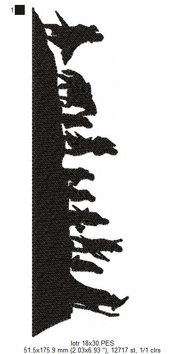 Matriz de Bordado Senhor dos Anéis – Ponto Cheio