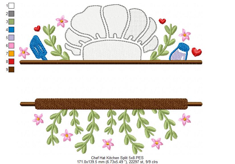 Matriz de Bordado Doce Cozinha – Ponto Cheio