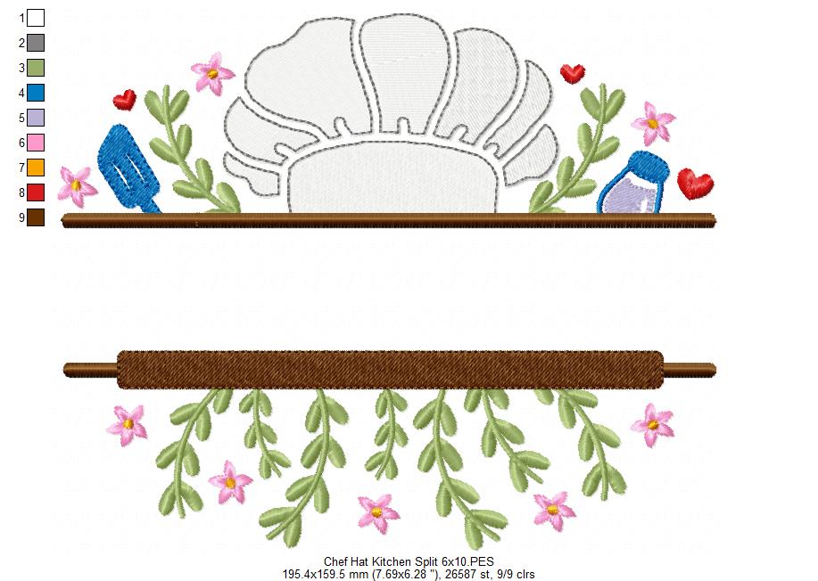 Matriz de Bordado Doce Cozinha – Ponto Cheio