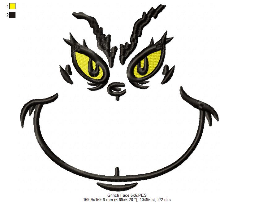 Matriz de Bordado Grinch – Ponto Satim