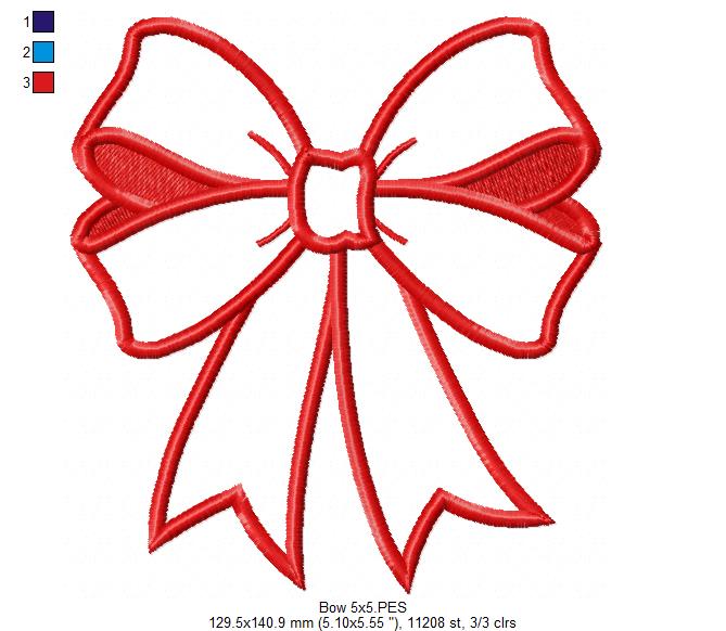 Matriz de Bordado Laço Encantado - Aplique