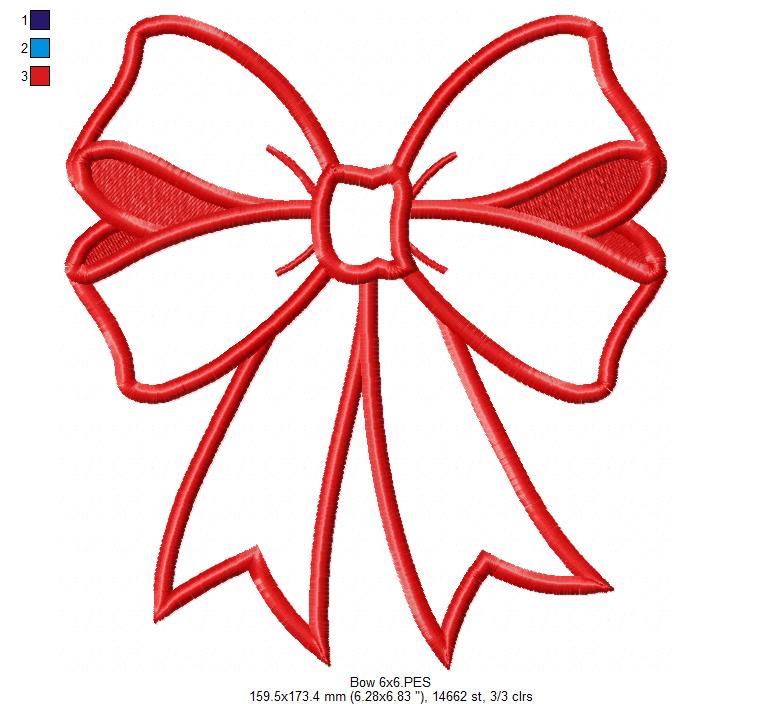 Matriz de Bordado Laço Encantado - Aplique