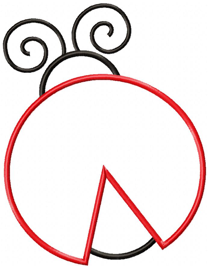 Matriz de Bordado – Joaninha Doce Encanto – aplique