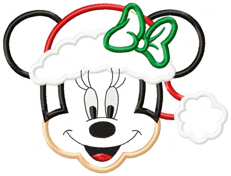 Matriz de Bordado Minnie Natalina – Aplique