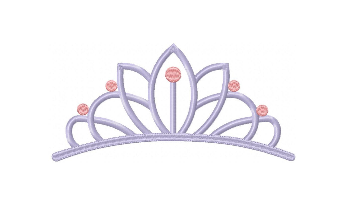 Matriz de Bordado Tiara Fofurinha Real – Ponto Satim