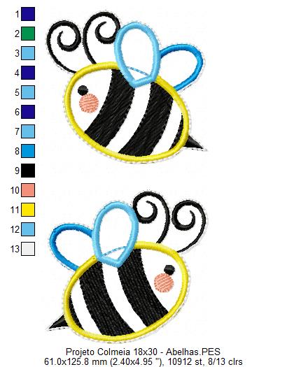 Matriz de Bordado Enfeite Colmeia – Projeto ITH