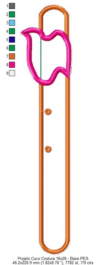 Matriz de Bordado Relógio Ateliê de Costura – Projeto ITH