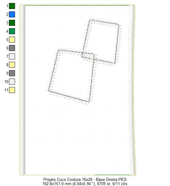 Matriz de Bordado Relógio Ateliê de Costura – Projeto ITH