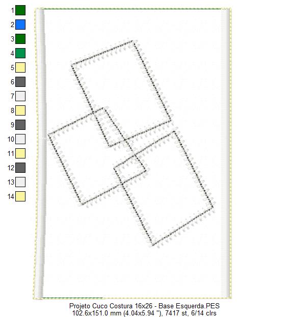 Matriz de Bordado Relógio Ateliê de Costura – Projeto ITH