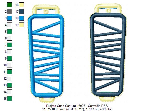 Matriz de Bordado Relógio Ateliê de Costura – Projeto ITH
