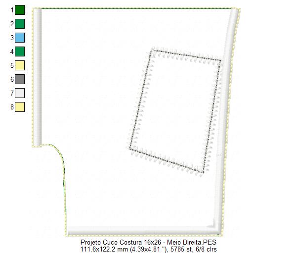 Matriz de Bordado Relógio Ateliê de Costura – Projeto ITH
