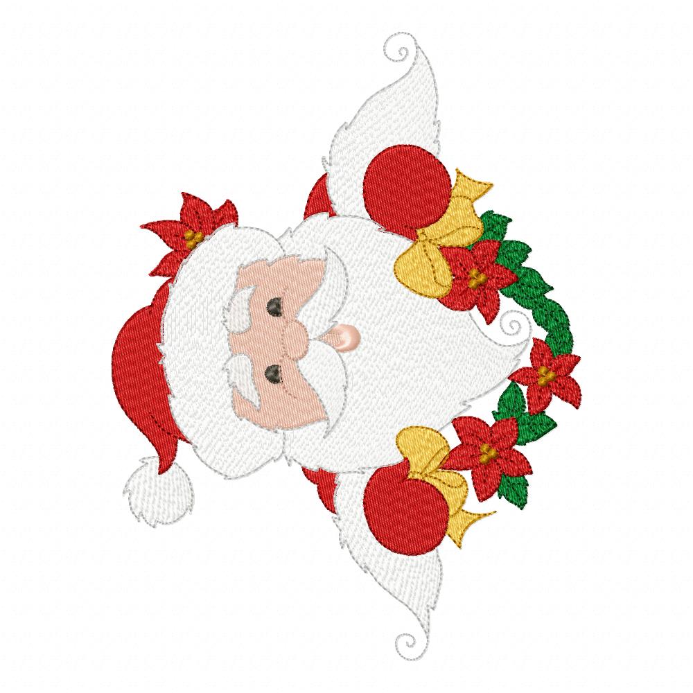 Matriz de Bordado Bom Velhinho Doce Natal – Ponto Cheio