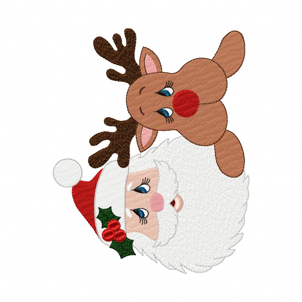 Matriz de Bordado Duplinha Natalina Fofura - Ponto Cheio