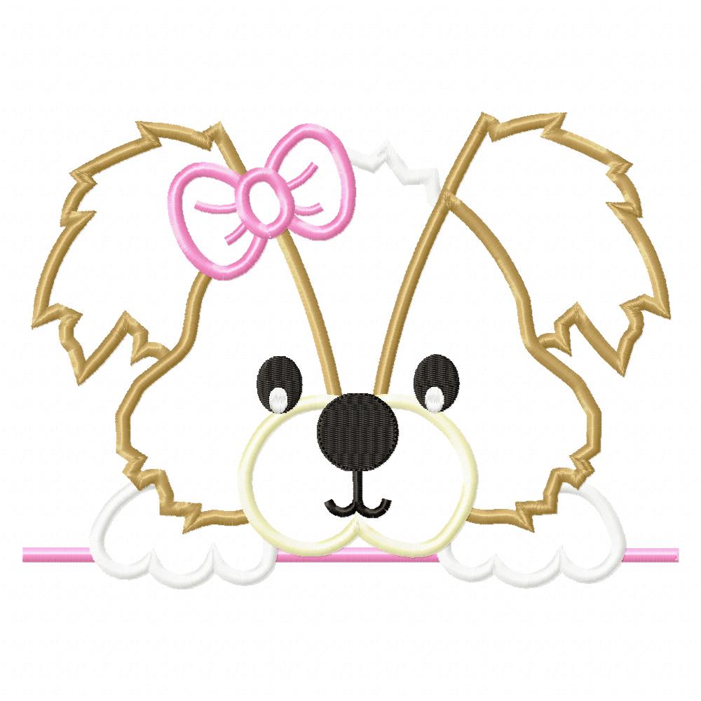 Matriz de Bordado Cachorrinha Charmosa – Ponto Aplique