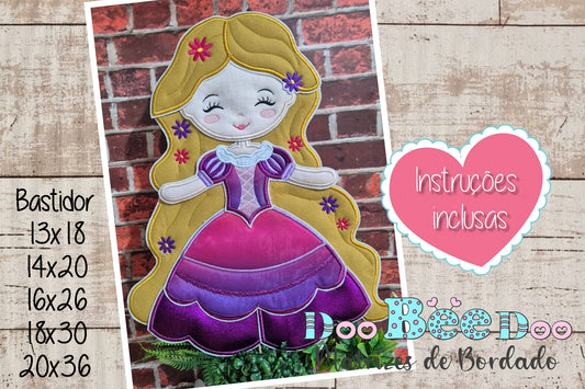 Matriz de Bordado Princesa Rapunzel – Projeto ITH