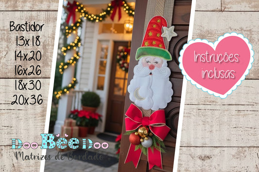 Matriz de Bordado Papai Noel com Lua e Estrela – Projeto ITH