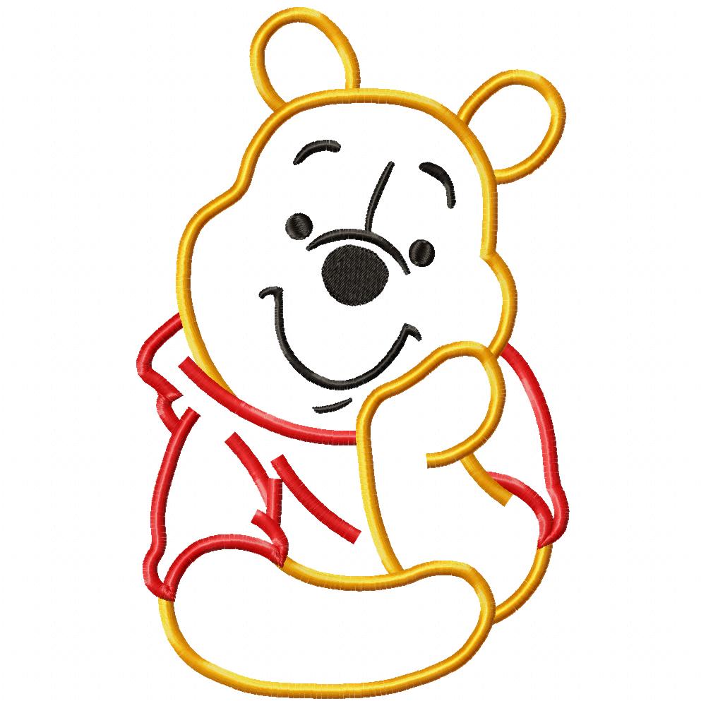 Matriz de Bordado Ursinho Pooh – Aplique