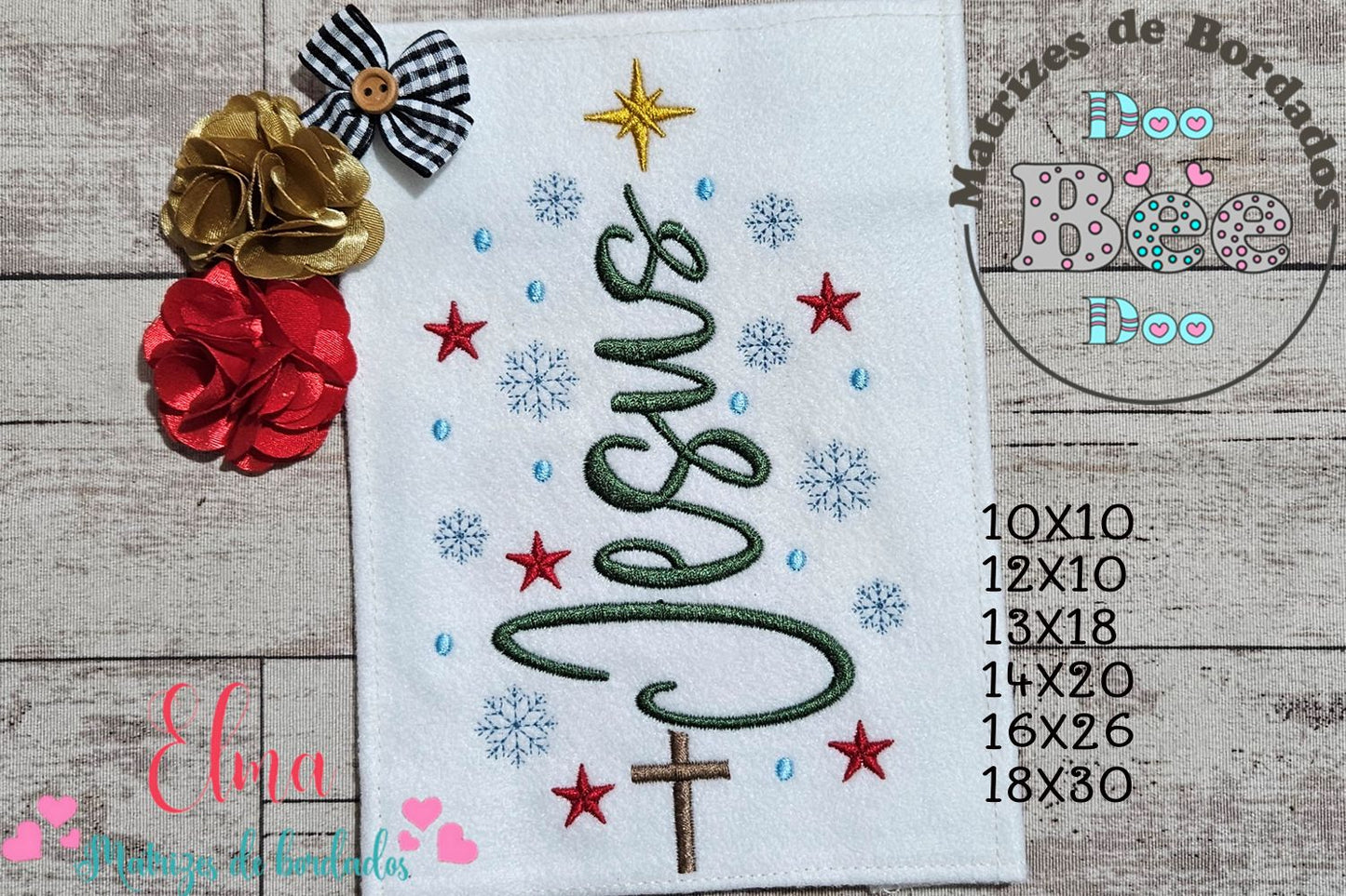 Matriz de Bordado Jesus Natal de Amor – Ponto Satim