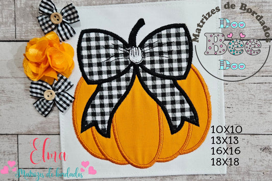 Matriz de Bordado Abóbora Country Chic – Aplique