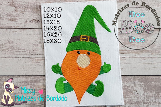 Matriz de Bordado Duende Fofinho de São Patrício – Ponto Cheio