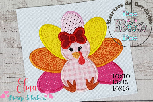 Matriz de Bordado Peru Delicado com Laço – Aplique
