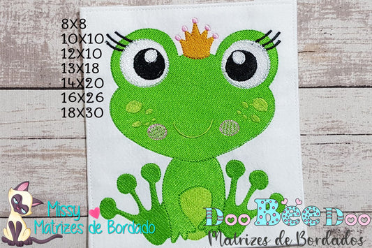 Matriz de Bordado Sapinha Princesa Encantada – Ponto Cheio