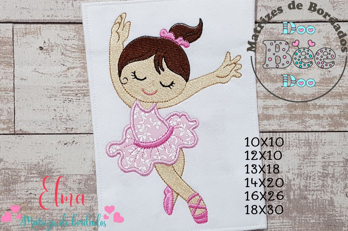 Matriz de Bordado Bailarina – Aplique