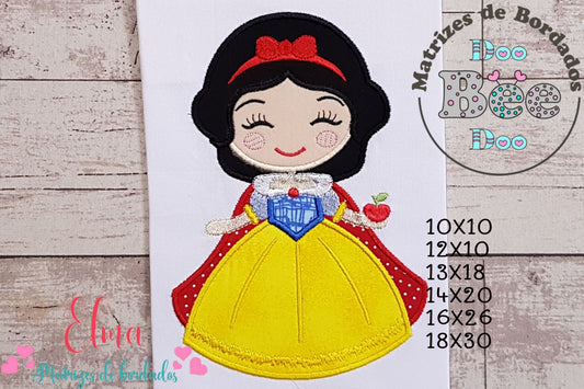 Matriz de Bordado Princesa Branca de Neve – Aplique
