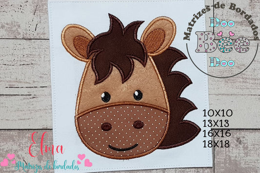 Matriz de Bordado Cavalo Fofo – Aplique